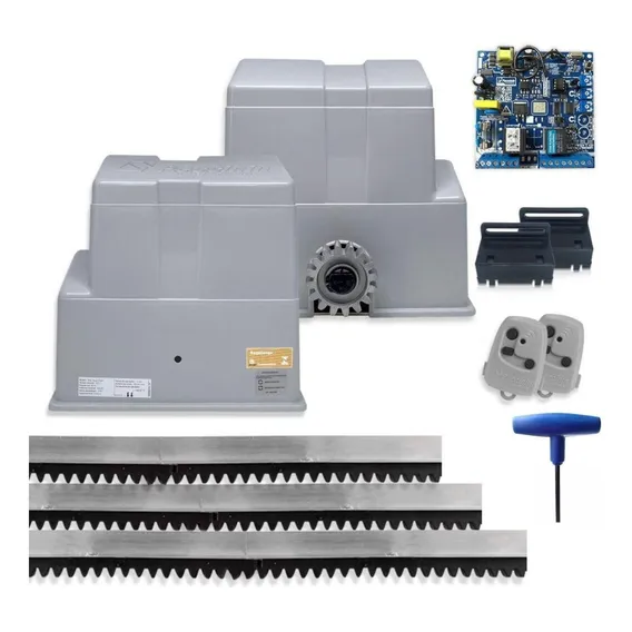 Kit Motor Deslizante Peccinin Super Industrial Condomínio 110v Foto 1