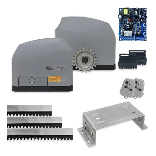 Kit Motor Portão Deslizante Peccinin Dz Fast Gatter E Base Foto 1