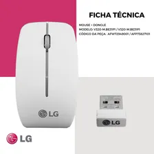 Kit Mouse Sem Fio E Receptor (Dongle) LG V320 V720 Foto mini 3