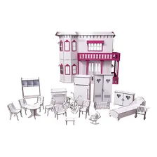 Kit Móveis Em Mdf Branco 18 Peças Escala Barbie - Darama Foto mini  2