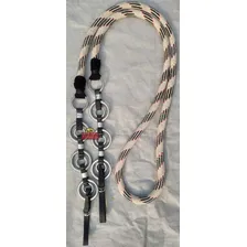Kit Muladeiro Preto Redea Grossa De Algodão Cabeçada Argolas Foto mini 4