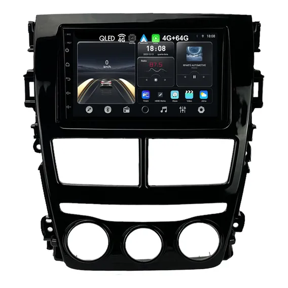 Kit Multimidia Android Toyota Yaris 2018 A 2022 Ar Analogico Foto 1