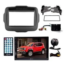 Kit Multimídia Cinoy + Câmera Ré + Moldura Chicote Renegade Foto  mini 1