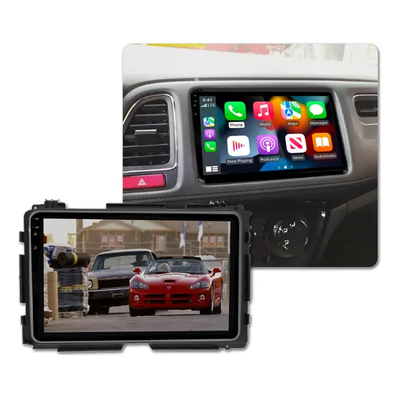 Kit Multimídia Honda Hrv 2020 E 2021 Carplay Sem Fio 9 Pol Foto 1