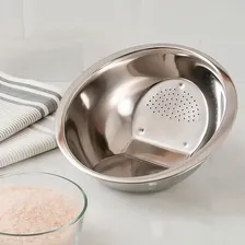 Kit Multiuso Escorredor De Arroz, Macarrão E Peneira Inox Foto mini  3