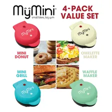 Kit My Mini Máquina De Waffle, Grelhas, Rosquinhas E Omelete Foto mini 2