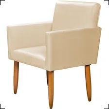 Kit Namoradeira + 4 Poltronas Decorativas Nina Suede Cores Cor Bege Foto mini 4