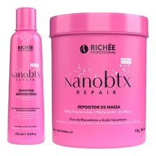 Kit Nanobtx Richée Shampoo 250ml + Repositor De Massa 1kg Foto mini  2