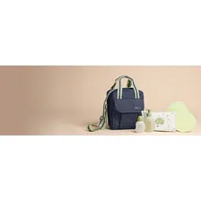 Kit Natura Mamãe E Bebê Com Frasqueira Cor Cinza E Verde Foto mini  2