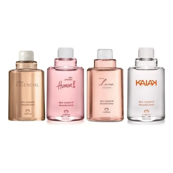 Kit Natura Refil Deo Corporal 4 Unidades 100ml Fragrância Variados Foto 1