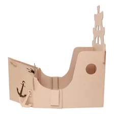Kit Navio Casinha Para Brincar - Papelão Eu Amo Papelão Foto mini  3