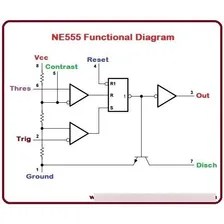 Kit Ne555 Ci Oscilador Dip-8 Temporizador 10 Peças Lm555 Foto mini 2