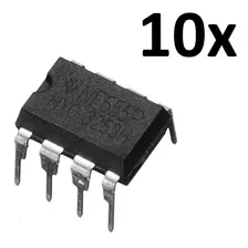 Kit Ne555 Ci Oscilador Dip-8 Temporizador 10 Peças Lm555 Foto mini 1