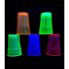 Kit Neon 200 Item Copo+canudos Festa Copo Descartavel Cor Sortido Foto mini 3