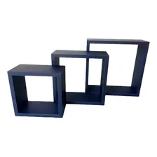 Kit Nicho Mdf Preto - 3 Unidades - Organizador Para Parede Foto mini 1