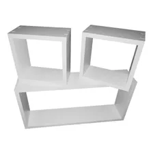 Kit Nichos Decorativos 3 Unidades Em Mdf 15mm Branco Foto mini 1