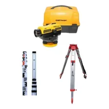 Kit NĂvel Ă“ptico Automático 32x + Mira 4m + TripĂ© Topografia Foto mini 1