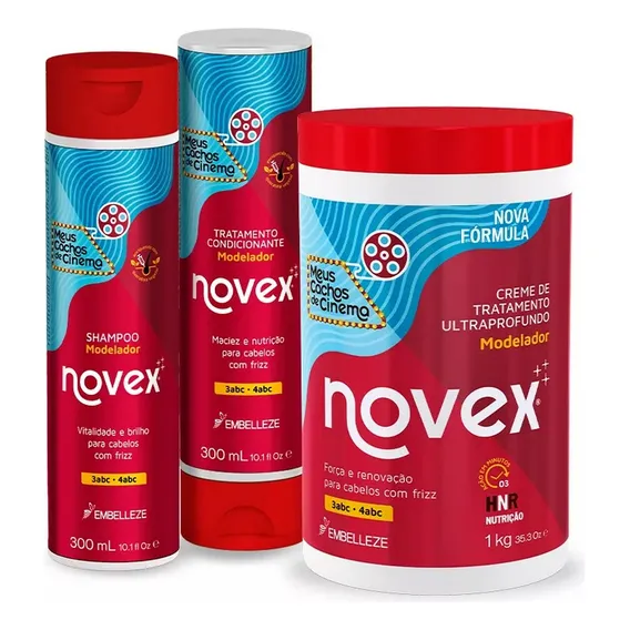 Kit Novex Meus Cachos De Cinema Tratamento Completo Foto 1