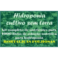 Kit Nutrientes 1000l. Solução Hidroponia Hortaliças Folhosas Foto mini 4
