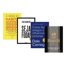 Kit O Poder Do Hábito + Seja Foda! + Como Fazer Amigos E Influenciar Pessoas + As 48 Leis Do Poder - Capa Dura Foto mini 1