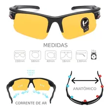 Kit Oculos Sol Ciclismo Noturno Estojo + Flanela Foto mini  2