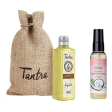 Kit Óleo Massagem Tântrica Bergamota E Óleo Coco Hidratante Foto mini 1