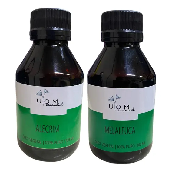 Kit Óleo Melaleuca Tea Tree E Óleo Alecrim 100ml Foto 1