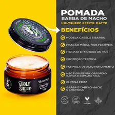 Kit Oleo+shampo+balm+pente Madeira + Pomada Modelador Fragrância Amadeirado Suave Foto mini 2