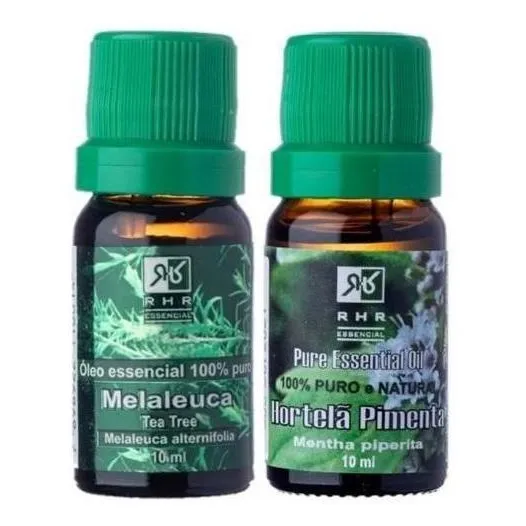 Kit Óleos Essenciais De Melaleuca E Hortelã 10ml Foto 1