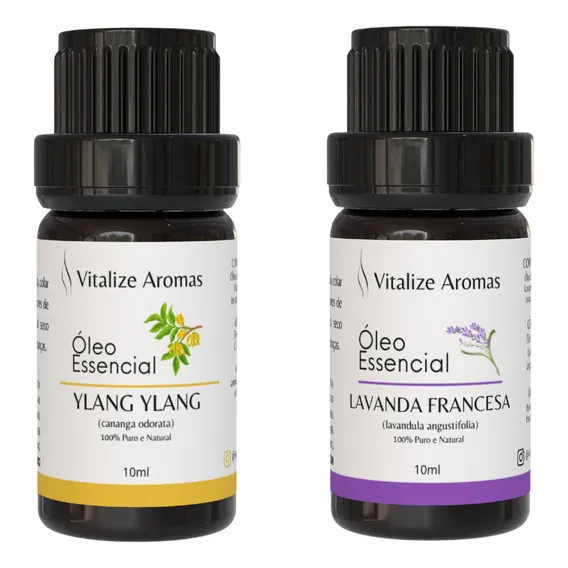Kit Óleos Essenciais Lavanda Francesa Ylang Ylang Foto 1