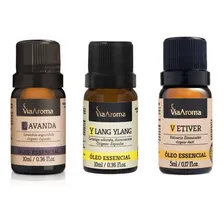 Kit Óleos Essenciais Lavanda + Ylang Ylang + Vetiver Foto mini 1