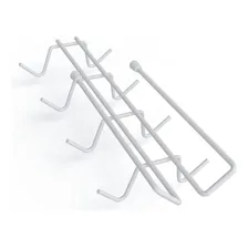 Kit Organizador Armário Cozinha Xícara Panela Prato Aço 6 Un Cor Branco Foto mini 4
