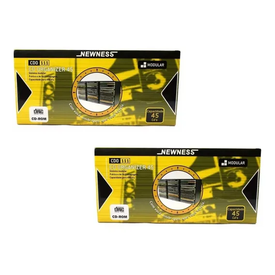 Kit Organizador Cd Porta Cds Modular Newness Para 45 02 Und Foto 1