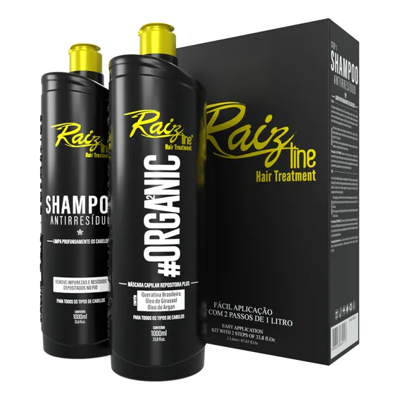 Kit Orgânica Raiz Line 2x1000ml Profissional Foto 1