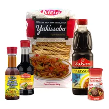 Kit Oriental Para Preparo Do Prato Yakissoba Tradicional Foto  mini 1