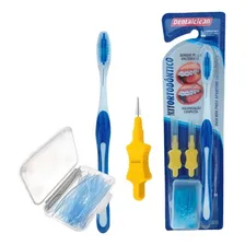 Kit Ortodontico Dentalclean Escova Interdental E Passa Fio Foto mini 4