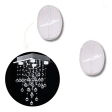 Kit Oval Passante 35x25mm Em Acrilico Com 500g Para Lustres Comprimento 35 Mm Cor Cristal/transparente Diâmetro 25 Mm Foto  mini 1