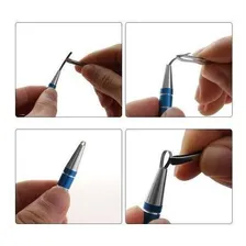 Kit P/ Cabeleireiro Com Moldes E Caneta Capilar Profissional Cor Lilás Foto mini 4
