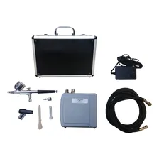 Kit P/ Maquiagem Airbrush - Mini Compressor + Aer贸grafo Foto mini 3