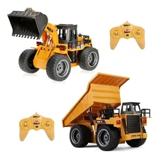 Kit Pá Carregadeira E Caminhão Basculante Controle 1540 1520 Cor Amarelo Foto mini 1