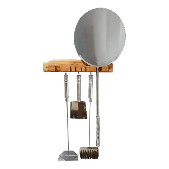 Kit Pá Pizza Inox 30cm Forno A Lenha Kit Limpeza Pa Rastelo Foto 1