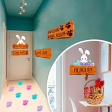 Kit Painéis Decoração Festas Caça Aos Ovos - Em Eva Foto  mini 1
