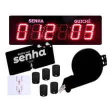 Kit Painel Senha E Guichê Digital Dispensador E 5 Controles Foto mini 1