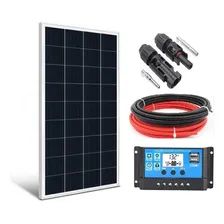 Kit Painel Solar Fotovoltaico 150w Com Controlador Foto  mini 1