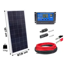Kit Painel Solar Fotovoltaico 150w Com Controlador Foto mini  2