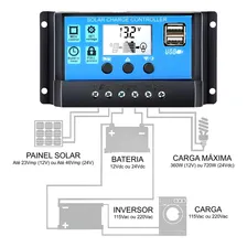 Kit Painel Solar Fotovoltaico 150w Com Controlador Foto mini 4