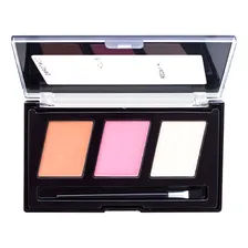 Kit Paleta De P贸, Blush E Iluminador Contorno Unimakeup Tom Da Maquiagem Blush Iluminador Contorno Foto mini 1