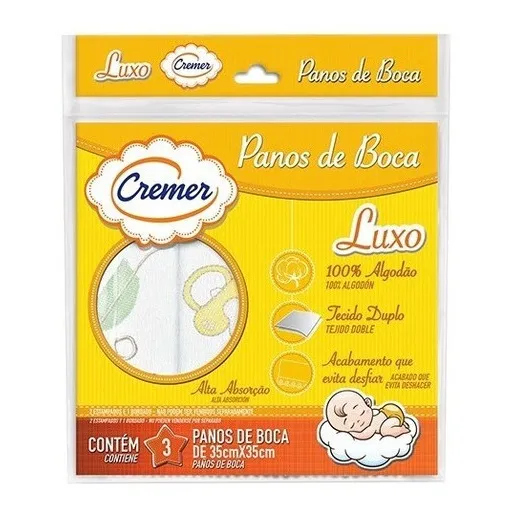 Kit Pano De Boca Luxo Cremer - 3 Pacotes Foto 1