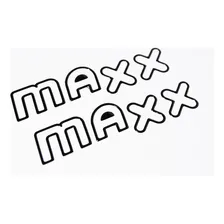Kit Par Adesivos Compatível Celta Maxx Resinados Preto R675 Foto mini  2