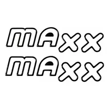Kit Par Adesivos Compatível Celta Maxx Resinados Preto R675 Foto  mini 1
